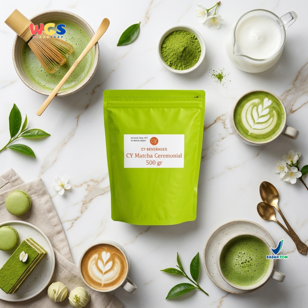 CY Matcha Ceremonial Grade 500gr – Premium Green Tea Powder for Drinks and Desserts
