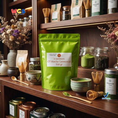 CY Matcha Ceremonial Grade 500gr – Premium Green Tea Powder for Drinks and Desserts