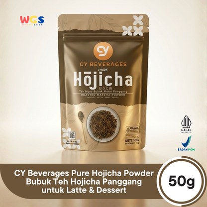 CY Beverages Pure Hojicha Powder 50g – Bubuk Teh Hojicha Panggang untuk Latte & Dessert