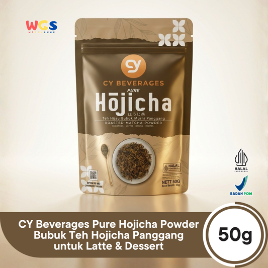 CY Beverages Pure Hojicha Powder 50g – Bubuk Teh Hojicha Panggang untuk Latte & Dessert