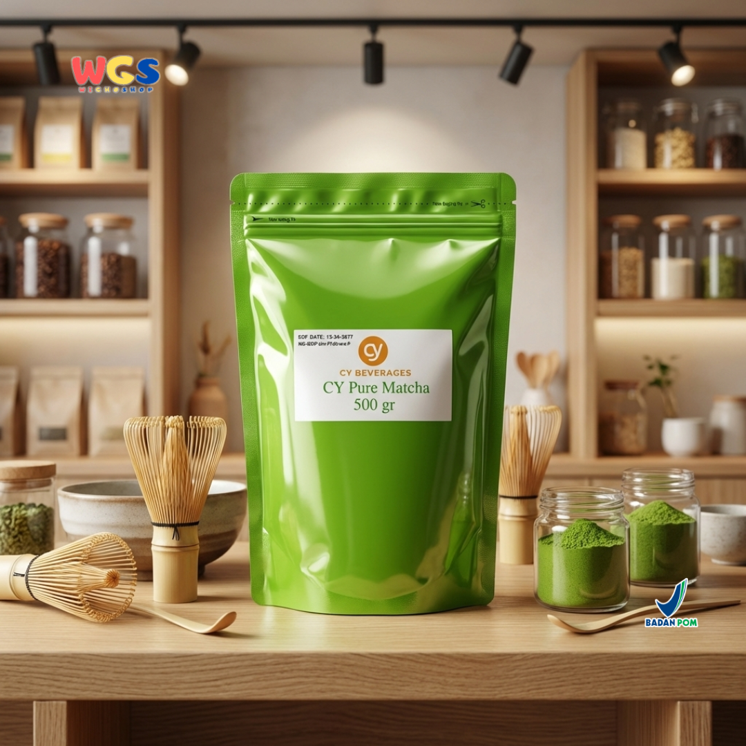 CY Beverages Pure Matcha 500g – Bubuk Matcha Murni untuk Minuman Dessert Latte