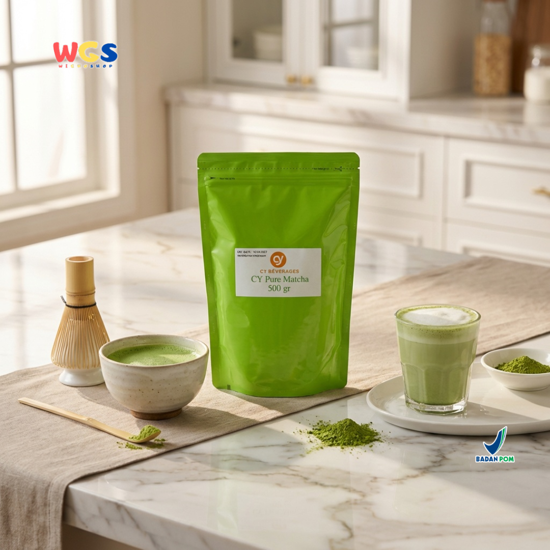 CY Beverages Pure Matcha 500g – Bubuk Matcha Murni untuk Minuman Dessert Latte