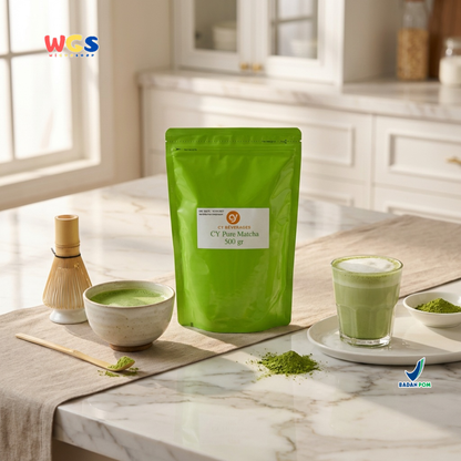 CY Beverages Pure Matcha 500g – Bubuk Matcha Murni untuk Minuman Dessert Latte