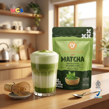 CY Beverages Pure Matcha Emperor Reserve 50g - Bubuk Matcha Shizuoka Japan untuk Latte Dessert