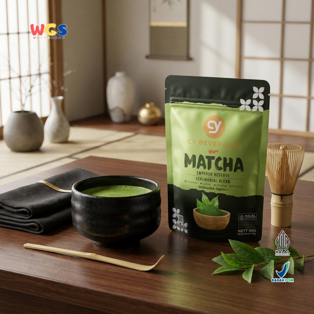 CY Beverages Pure Matcha Emperor Reserve 50g - Bubuk Matcha Shizuoka Japan untuk Latte Dessert