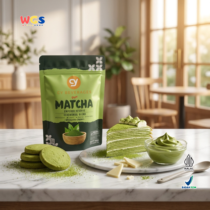 CY Beverages Pure Matcha Emperor Reserve 50g - Bubuk Matcha Shizuoka Japan untuk Latte Dessert