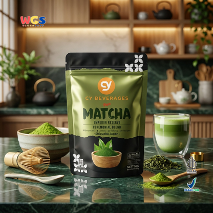 CY Beverages Pure Matcha Emperor Reserve 50g - Bubuk Matcha Shizuoka Japan untuk Latte Dessert