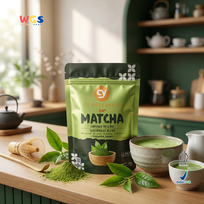 CY Beverages Pure Matcha Emperor Reserve 50g - Bubuk Matcha Shizuoka Japan untuk Latte Dessert