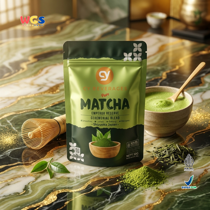 CY Beverages Pure Matcha Emperor Reserve 50g - Bubuk Matcha Shizuoka Japan untuk Latte Dessert