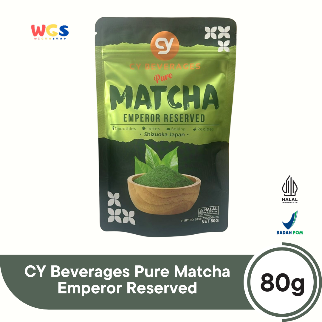 CY Beverages Pure Matcha Emperor Reserved 80g Shizuoka Japan – Bubuk Matcha Premium