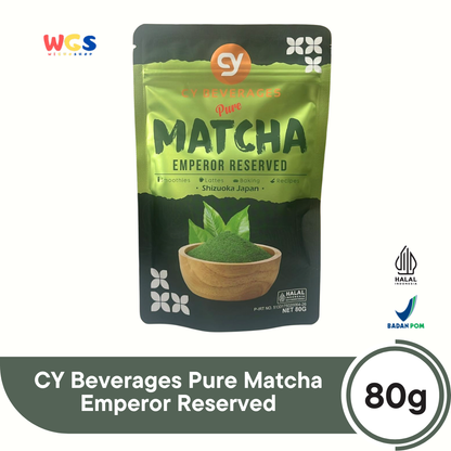 CY Beverages Pure Matcha Emperor Reserved 80g Shizuoka Japan – Bubuk Matcha Premium