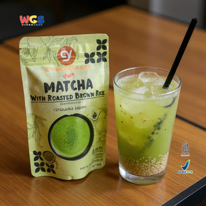 CY Beverages Pure Matcha Genmaicha Shizuoka Japan 80g – Bubuk Matcha dengan Beras Panggang