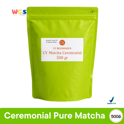 CY Matcha Ceremonial Grade 500gr – Premium Green Tea Powder for Drinks and Desserts
