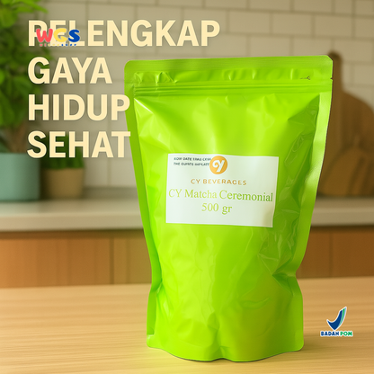 CY Matcha Ceremonial Grade 500gr – Premium Green Tea Powder for Drinks and Desserts