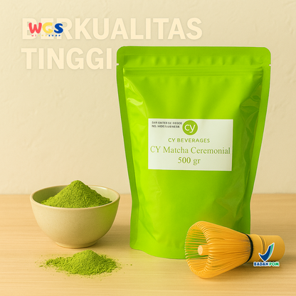 CY Matcha Ceremonial Grade 500gr – Premium Green Tea Powder for Drinks and Desserts