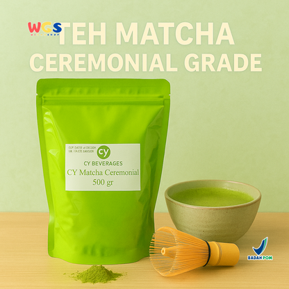 CY Matcha Ceremonial Grade 500gr – Premium Green Tea Powder for Drinks and Desserts