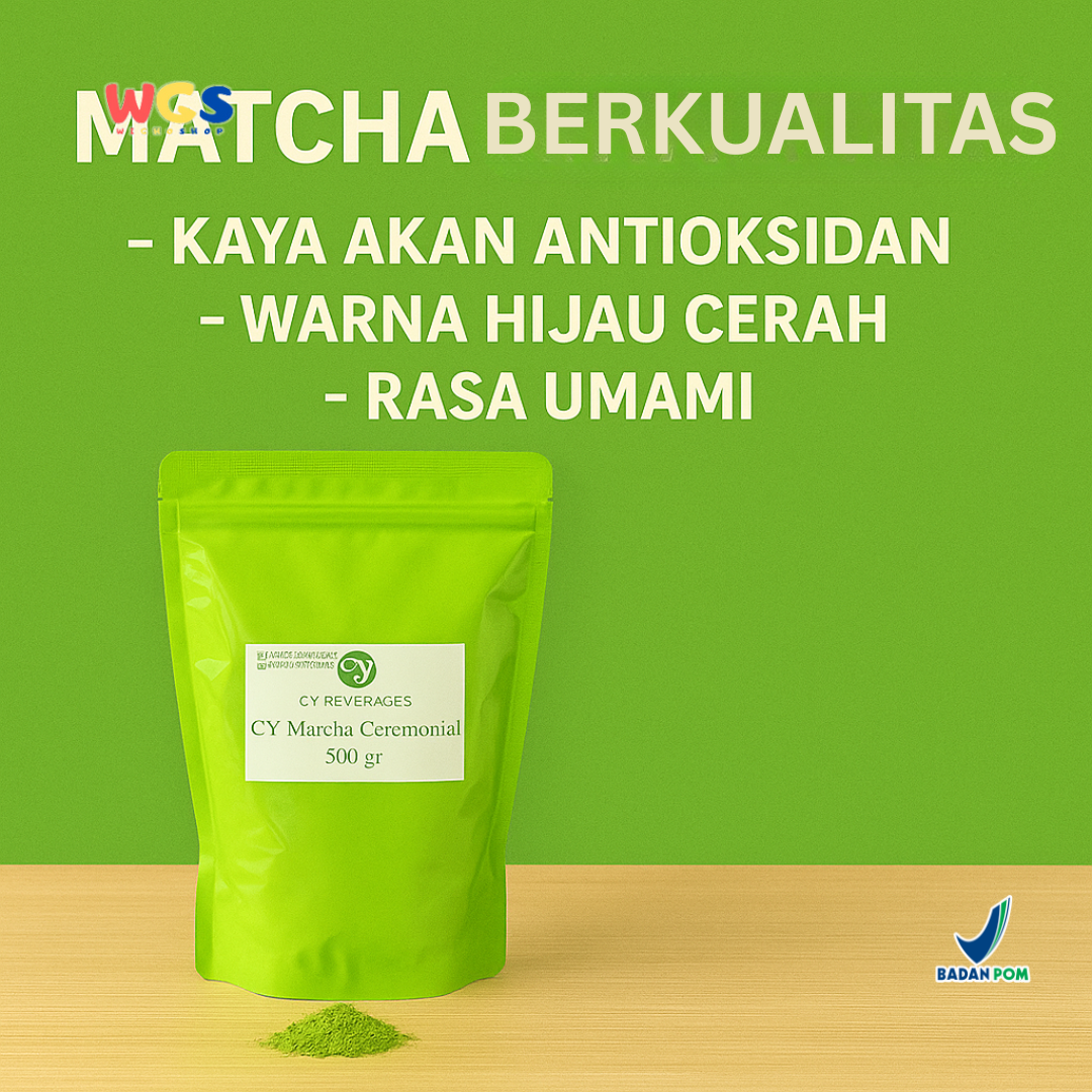 CY Matcha Ceremonial Grade 500gr – Premium Green Tea Powder for Drinks and Desserts
