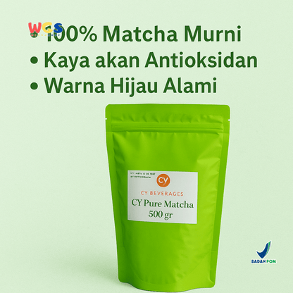 CY Pure Matcha 500g – Serbuk Teh Hijau Premium untuk Gaya Hidup Sehat