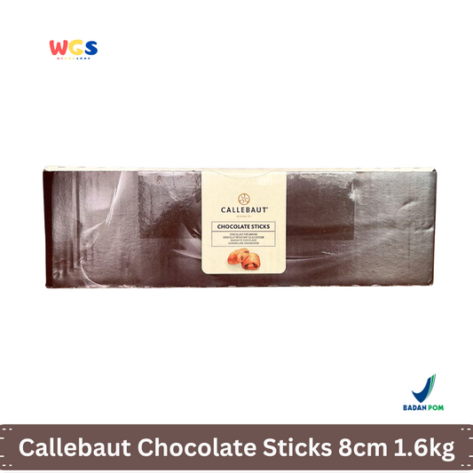 Callebaut Chocolate Sticks 8 cm 1.6kg (300 Batang) - Cokelat Batangan Premium untuk Baking, Croissant, dan Pastry