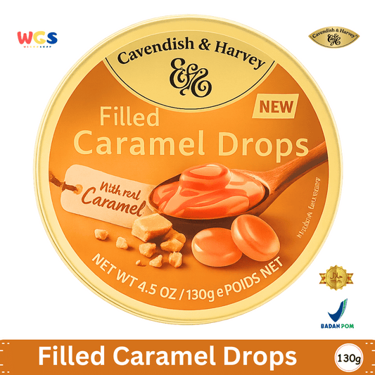 Cavendish & Harvey Filled Caramel Drops 130g - Permen Karamel Isi Lezat & Creamy