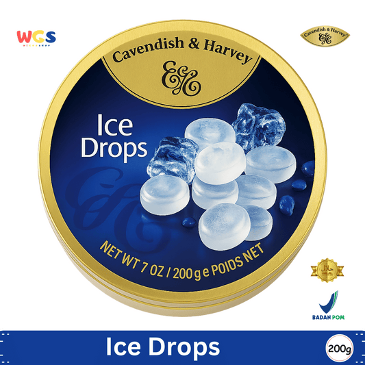 Cavendish & Harvey Ice Drops 200g - Permen Mint Dingin Menyegarkan Rasa Seperti Es