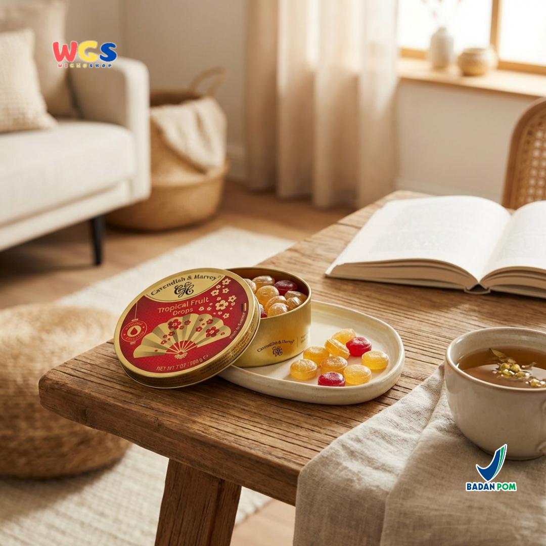 Cavendish &amp; Harvey Tropical Fruit Drops 200g - Fresh &amp; Exotic Tropical Fruit Flavored Candy