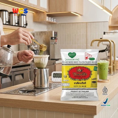 ChaTraMue Green Tea Powder 200g - Teh Hijau Bubuk Thailand untuk Milk Tea Es Teh Latte Minuman Kekinian