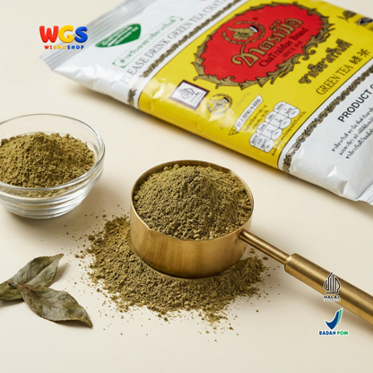 ChaTraMue Green Tea Powder 200g - Teh Hijau Bubuk Thailand untuk Milk Tea Es Teh Latte Minuman Kekinian