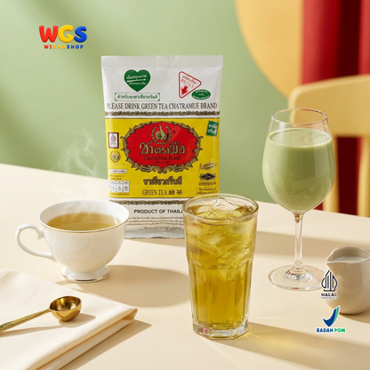ChaTraMue Green Tea Powder 200g - Teh Hijau Bubuk Thailand untuk Milk Tea Es Teh Latte Minuman Kekinian