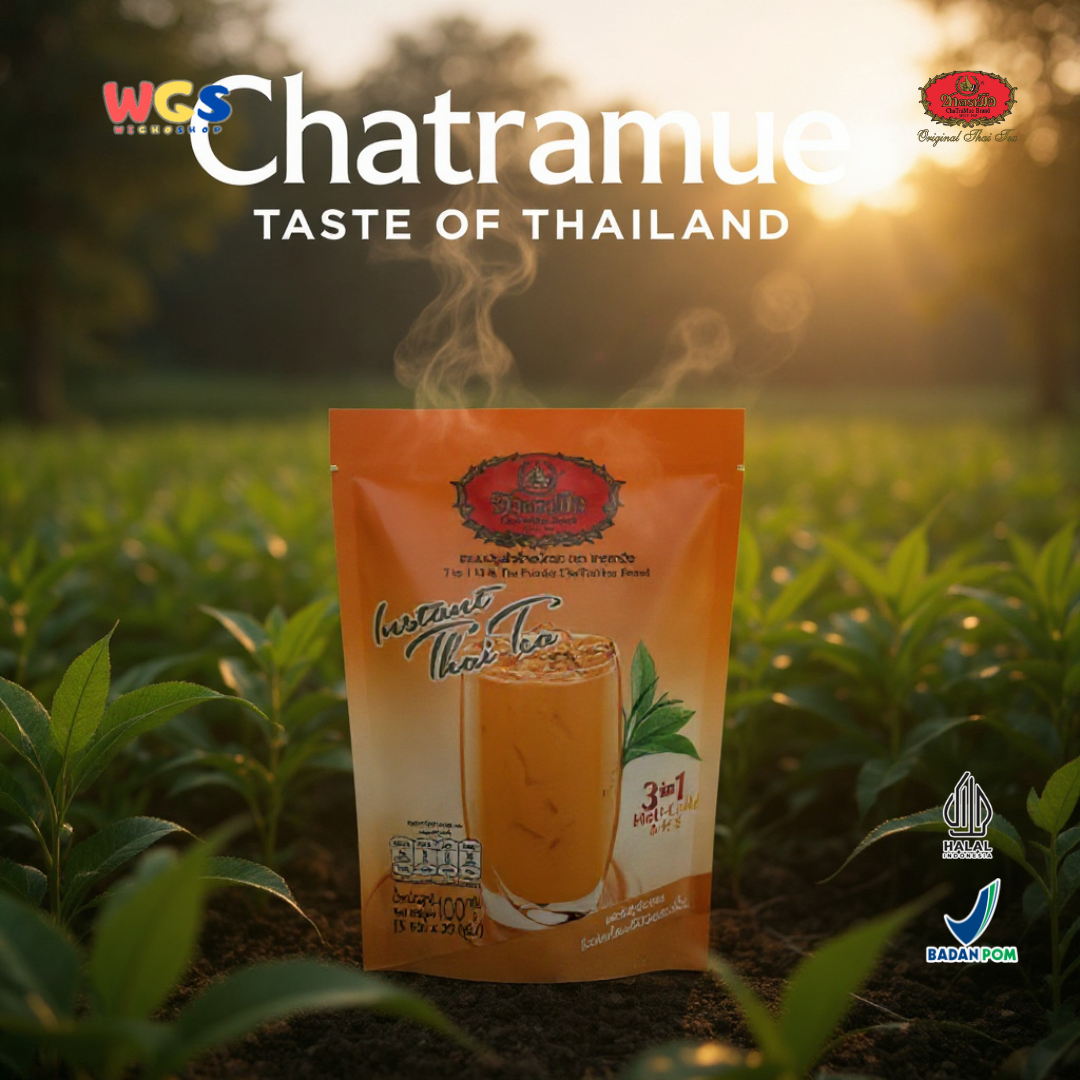 ChaTraMue Instant Thai Tea 3 in 1 (5 Sachet × 20g) 100g | Teh Susu Thailand Siap Seduh Panas & Dingin