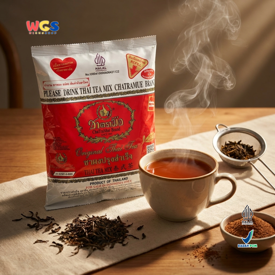 ChaTraMue Original Thai Tea Mix Vanilla Flavor 400g - Bubuk Teh Thailand untuk Thai Milk Tea