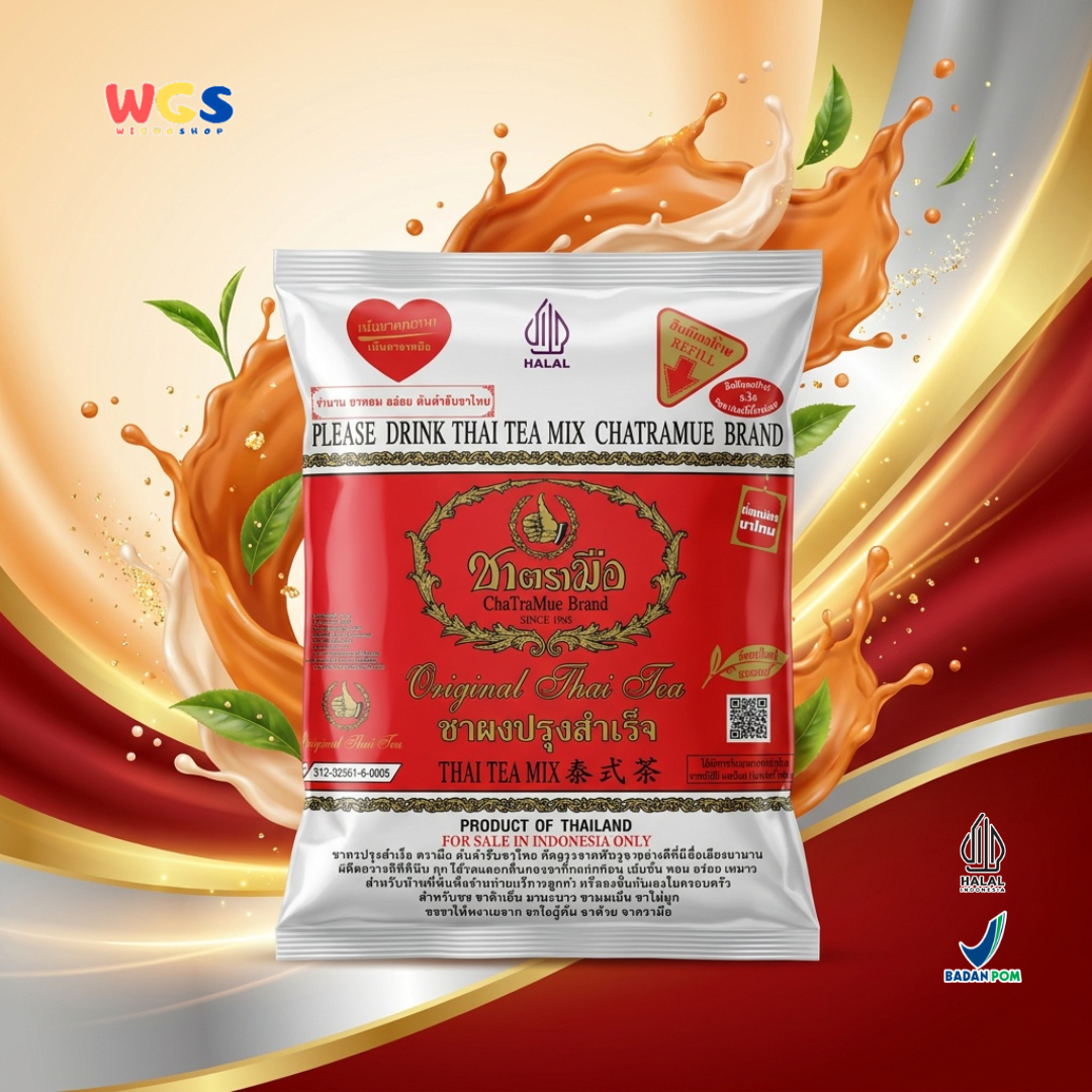 ChaTraMue Original Thai Tea Mix Vanilla Flavor 400g - Bubuk Teh Thailand untuk Thai Milk Tea