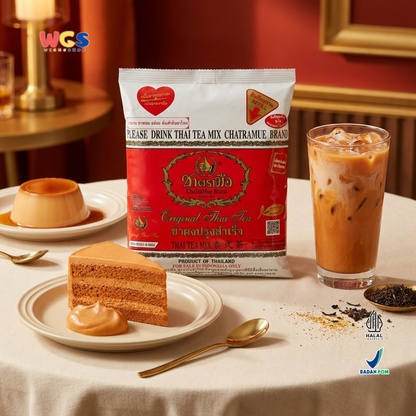 ChaTraMue Original Thai Tea Mix Vanilla Flavor 400g - Bubuk Teh Thailand untuk Thai Milk Tea