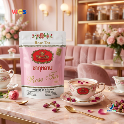 ChaTraMue Rose Tea Mix 150g - Teh Mawar Thailand untuk Rose Milk Tea, Es Teh & Minuman Cafe