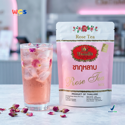ChaTraMue Rose Tea Mix 150g - Teh Mawar Thailand untuk Rose Milk Tea, Es Teh & Minuman Cafe