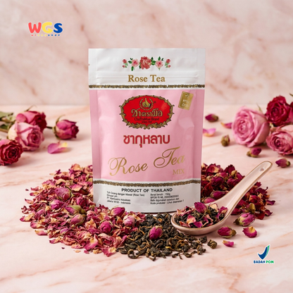 ChaTraMue Rose Tea Mix 150g - Teh Mawar Thailand untuk Rose Milk Tea, Es Teh & Minuman Cafe