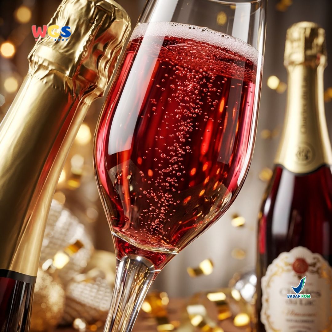 Charles du Lac Monseigneur Sparkling Red Grape Drink 750ml - Minuman Sparkling Anggur Merah Non Alkohol