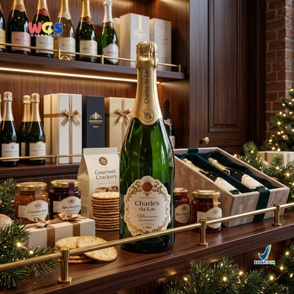 Charles du Lac Monseigneur Sparkling White Grape Drink 750ml - Minuman Sparkling Anggur Putih Non Alkohol