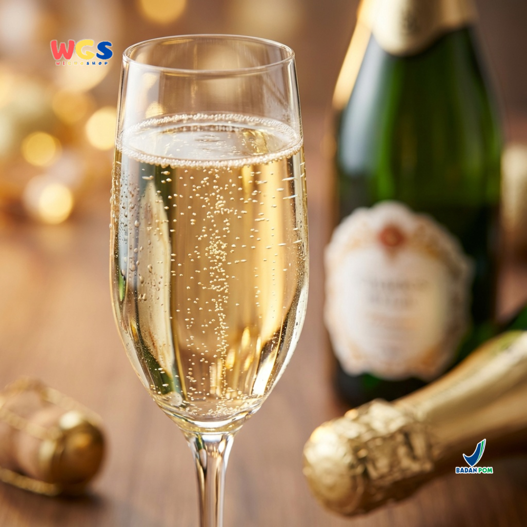 Charles du Lac Monseigneur Sparkling White Grape Drink 750ml - Minuman Sparkling Anggur Putih Non Alkohol