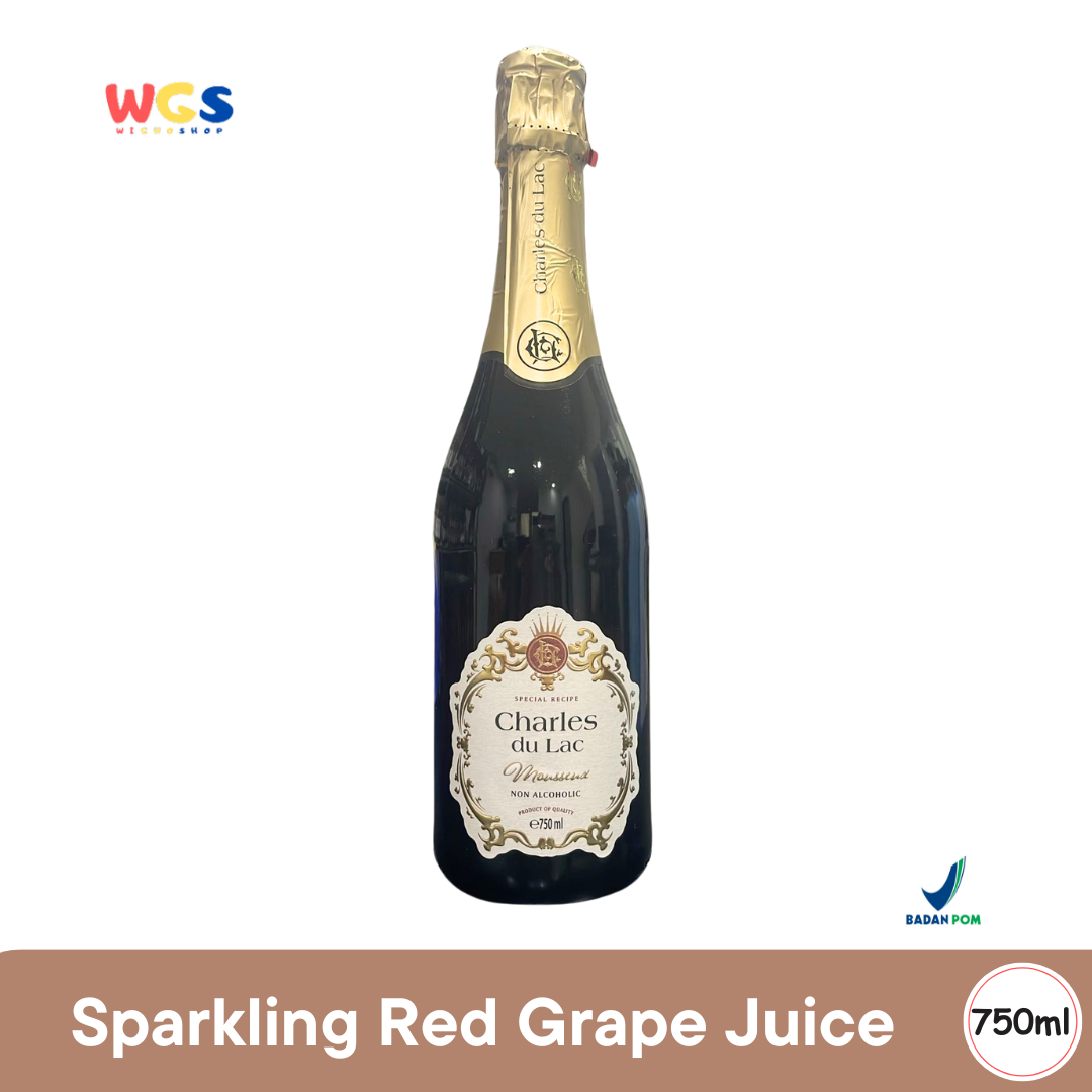 Charles du Lac Sparkling Red Grape 750ml – Minuman Anggur Merah Non Alkohol Elegan & Premium