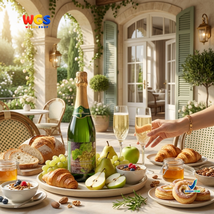Chateau Premiere Sparkling White Grape Juice 750ml - Sari Anggur Putih Bersoda Non Alkohol Halal Belgia