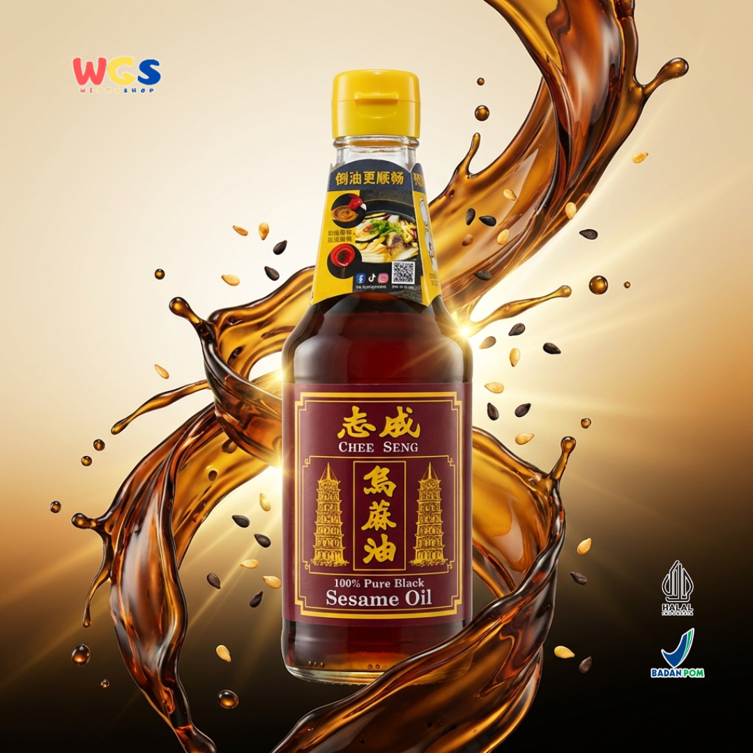 Chee Seng 100% Pure Black Sesame Oil 320 ml - Pure Black Sesame Oil