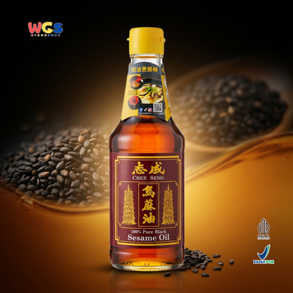 Chee Seng 100% Pure Black Sesame Oil 320 ml - Pure Black Sesame Oil