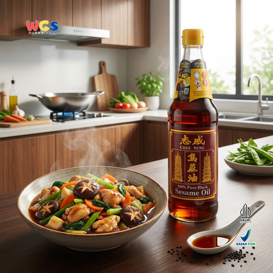 Chee Seng 100% Pure Black Sesame Oil 650 ml - Pure Sesame Oil