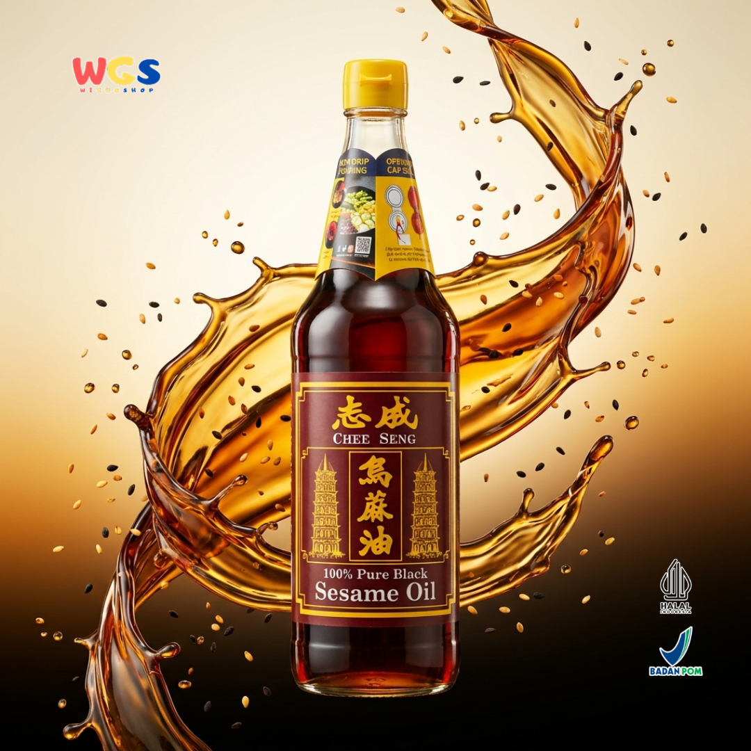 Chee Seng 100% Pure Black Sesame Oil 650 ml - Pure Sesame Oil