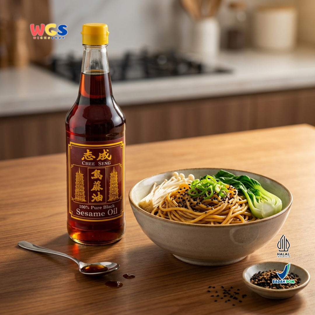 Chee Seng 100% Pure Black Sesame Oil 650 ml - Pure Sesame Oil