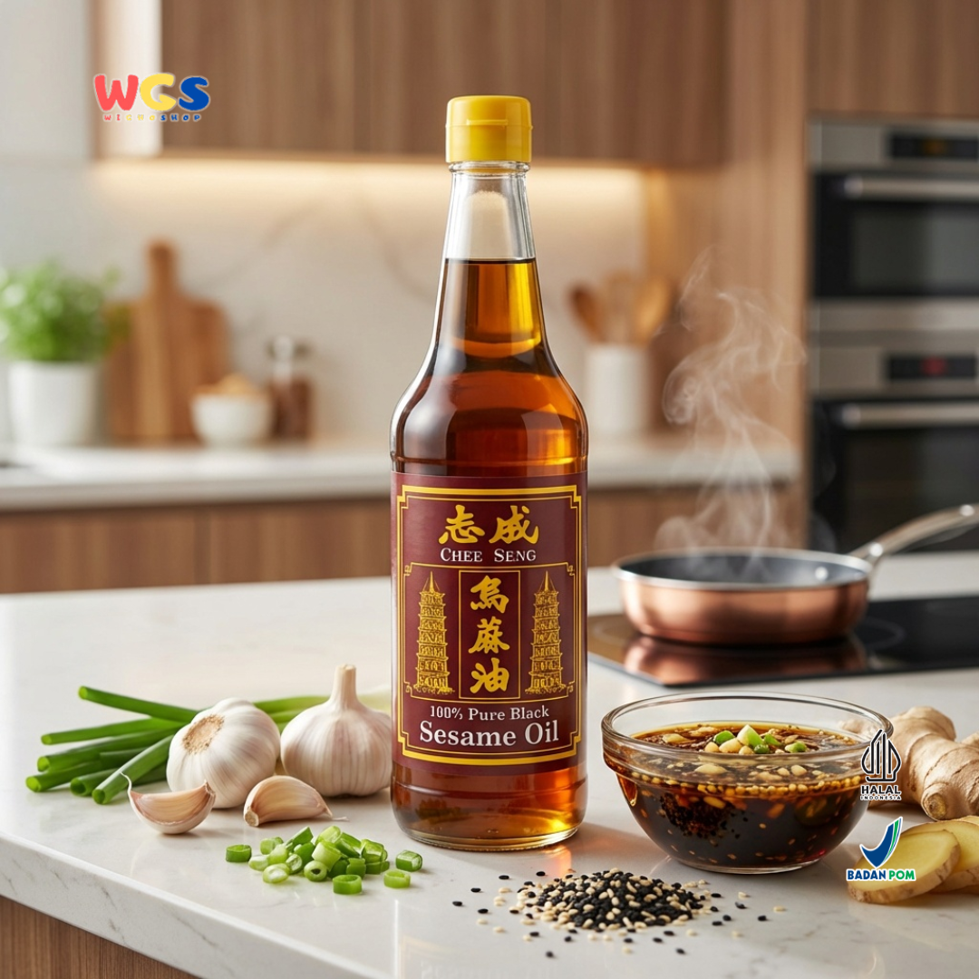 Chee Seng 100% Pure Black Sesame Oil 650 ml - Pure Sesame Oil