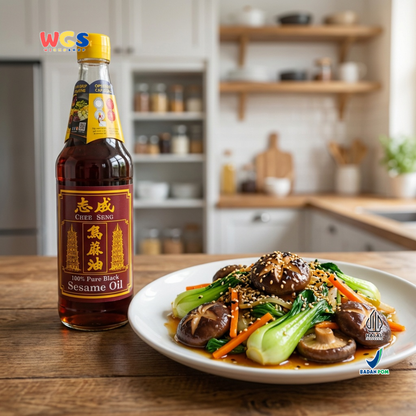 Chee Seng 100% Pure Black Sesame Oil 650 ml - Pure Sesame Oil