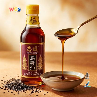 Chee Seng 100% Pure Black Sesame Oil 650 ml - Pure Sesame Oil