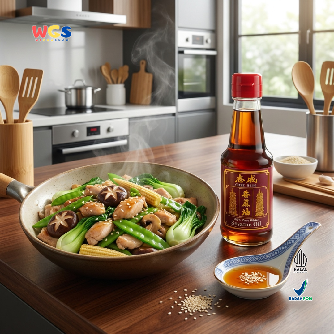 Pagoda Chee Seng Sesame Oil 100% Pure White Sesame Oil 160 ml